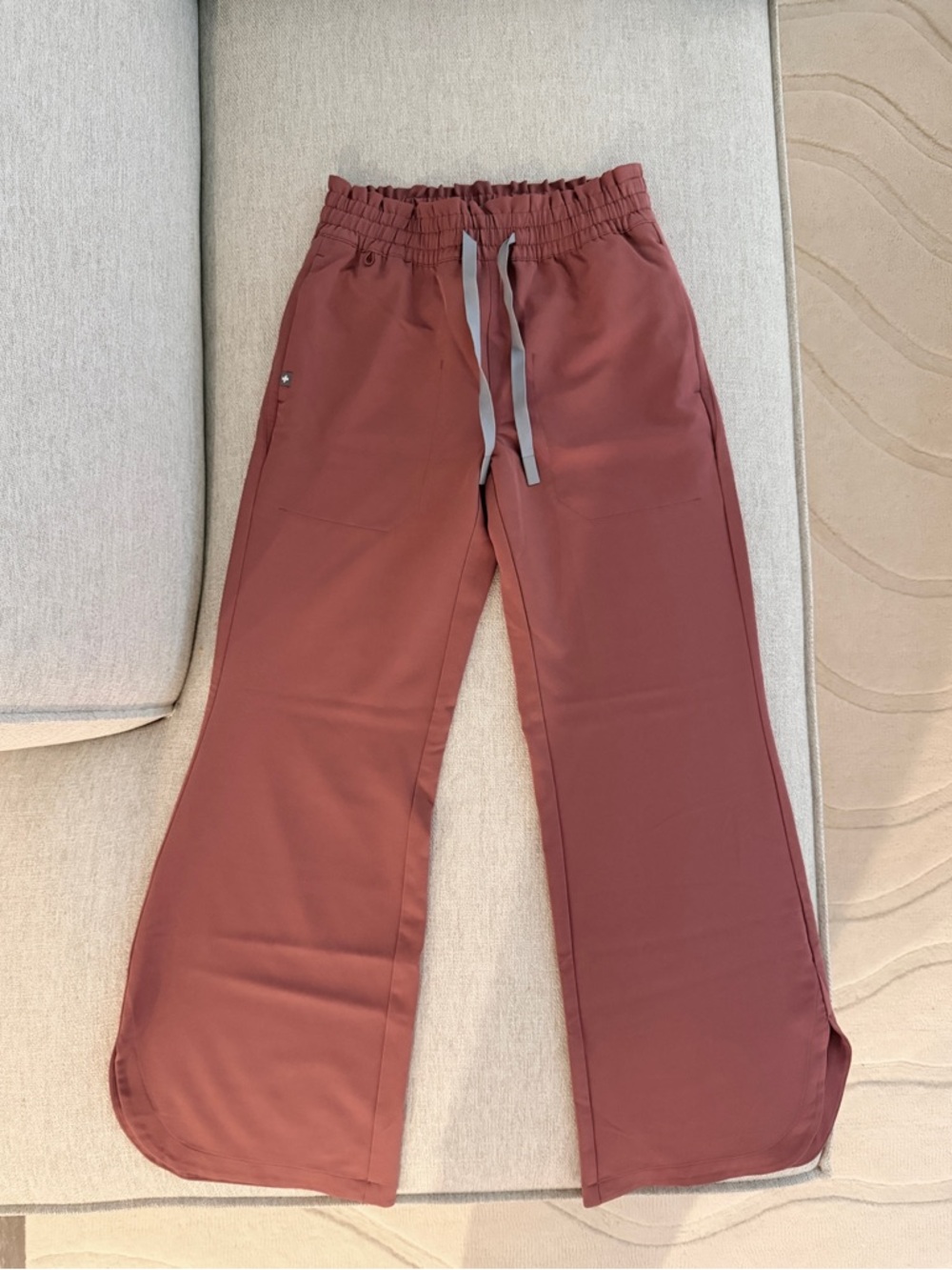 Figs Marseille Wide Leg Pants Mauve XXSP